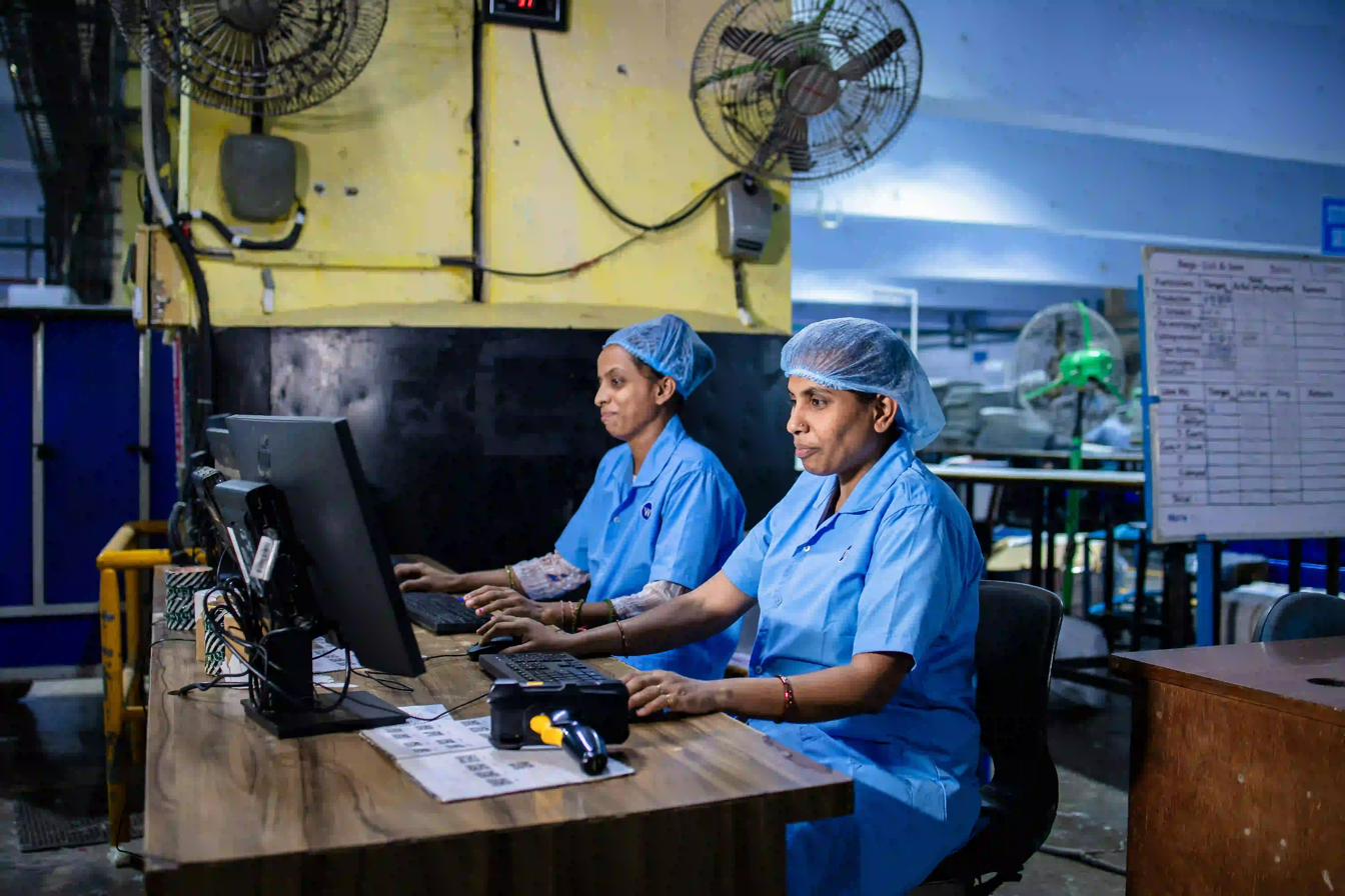 Unilab manufacturing facility operators at the production floor in Dombivli