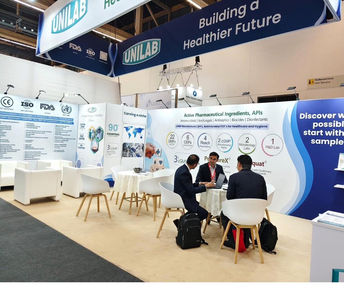 Unilab booth at CPHI Worldwide Germany 2025